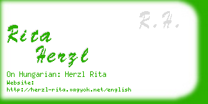 rita herzl business card